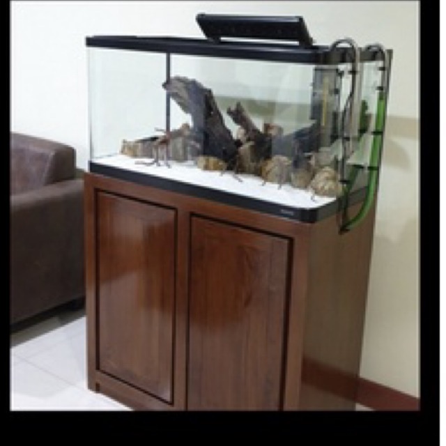 meja tempat tank aquarium kayu jati mebel Jepara