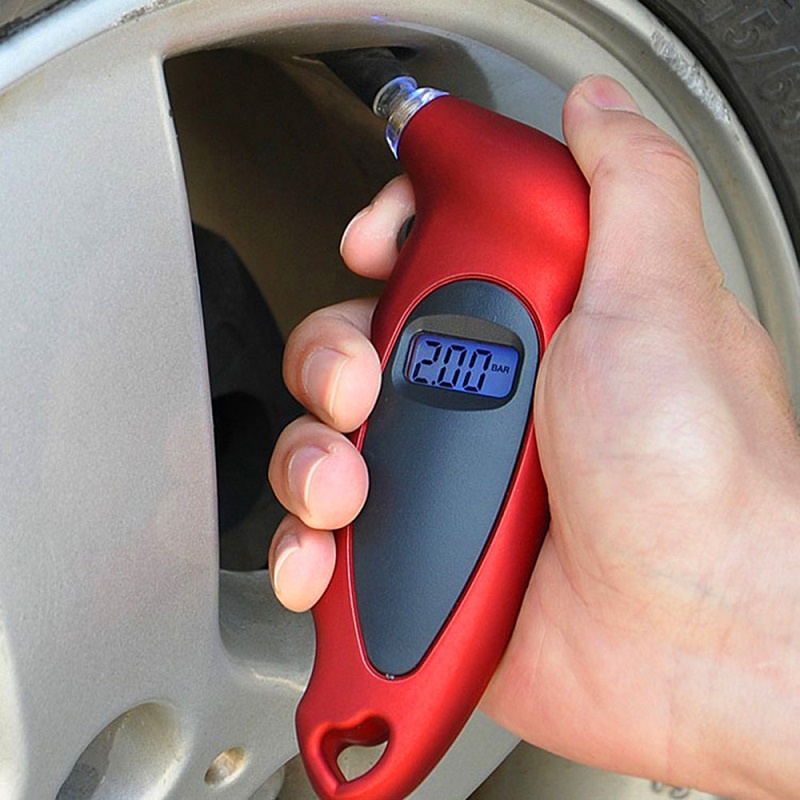 Lcd Digital Tire Tyre Air Pressure Gauge Tester Alat Diagnostik Ban Mobil Auto Motor