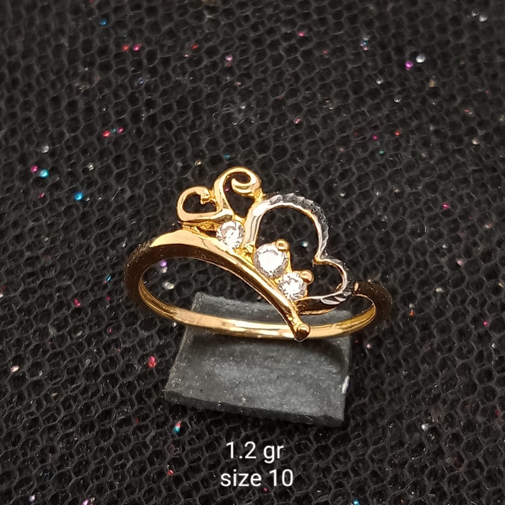 Cincin Emas 17K - 1.2 gr Kadar 750 - 771