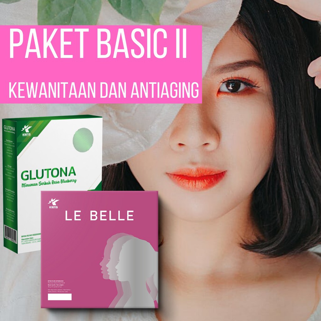 

GLUTON + LE BELLE Paket Minuman Kesehatan Wanita dan Anti Aging Kulit