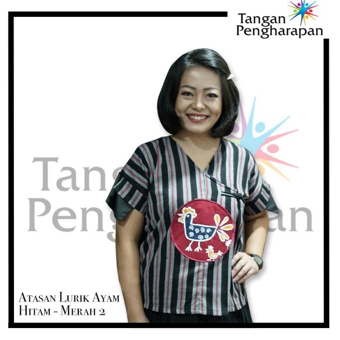 BATIK ATASAN LURIK AYAM - TANGAN PENGHARAPAN