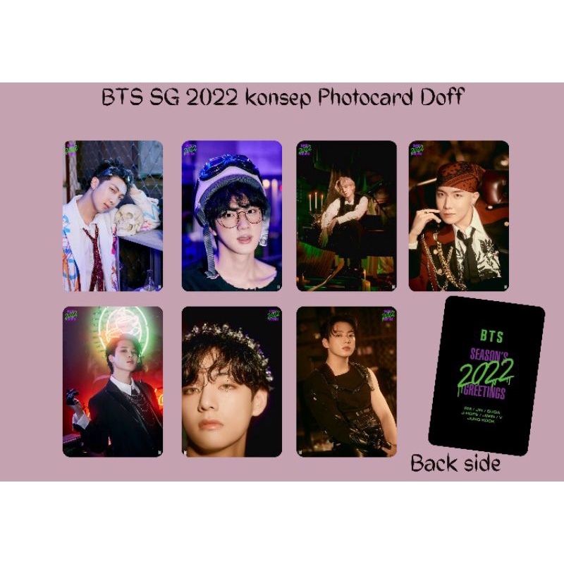 Jual BTS Season Greetings 2022 Konsep Photocard (Unofficial) Shopee