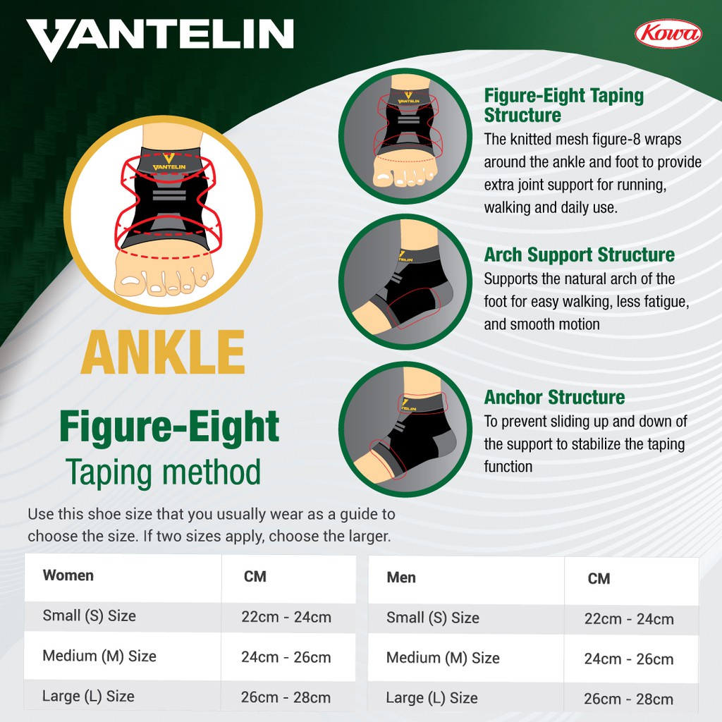 PKEG48 VANTELIN SUPPORT KNEE &amp; SUPPORT ANKLE PENOPANG LUTUT DAN TUMIT