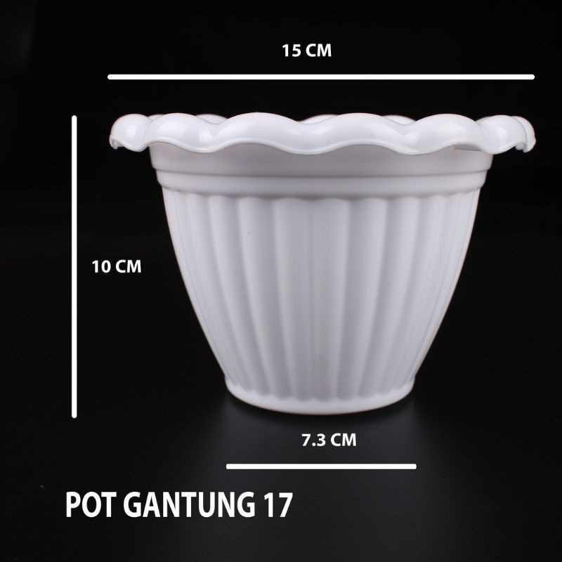 Pot Gantung Renda 17 UK 14.5 cm