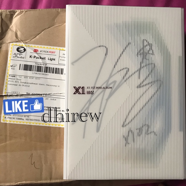 X1 LEE HANGYUL OFFICIAL ALBUM SIGNED BY MWAVE