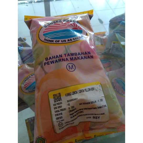 

Pewarna makanan LEMON YELLOW 1kg