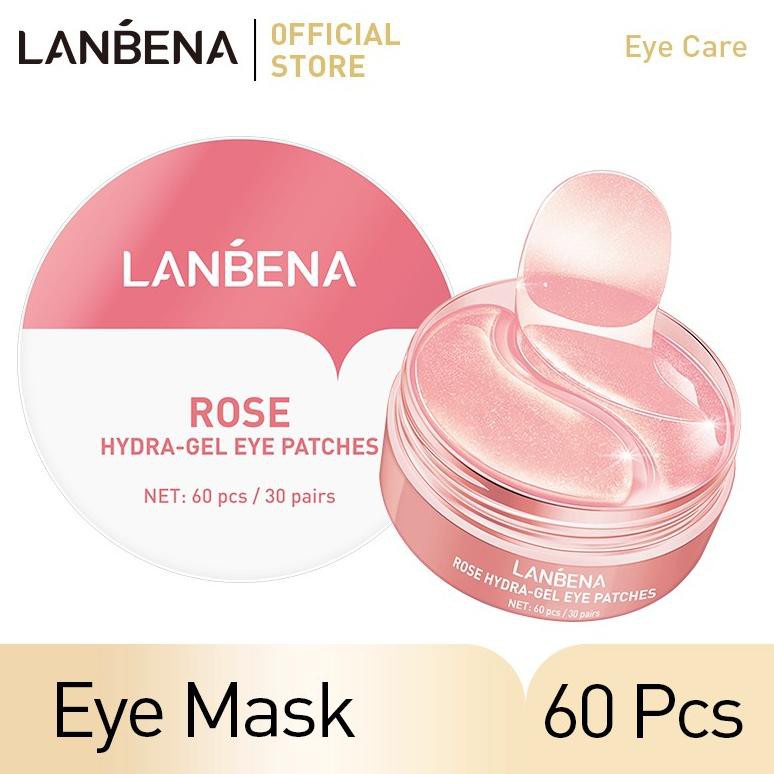 LANBENA Rose Eye Patches Mask Masker Wajah Hydra-Gel - Menyegarkan Anti-kerut Firming Anti-Aging Perawatan Mata