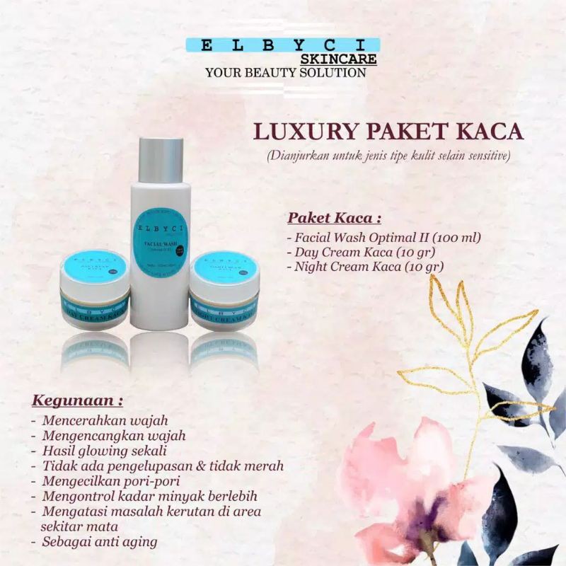 PROMO Elbyci paket KACA best seller new pack glowing LBC elbicy original