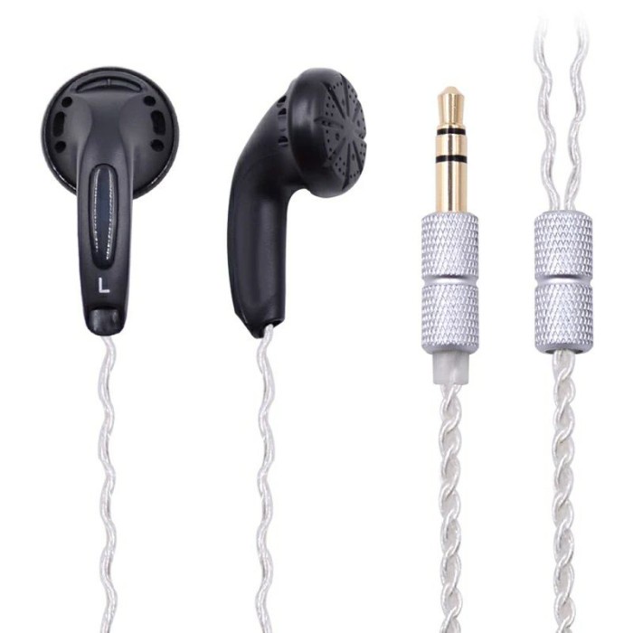 NiceHCK PK1 DIY MX500 Earbud Earphone Flat Head Plug Earplugs Headset