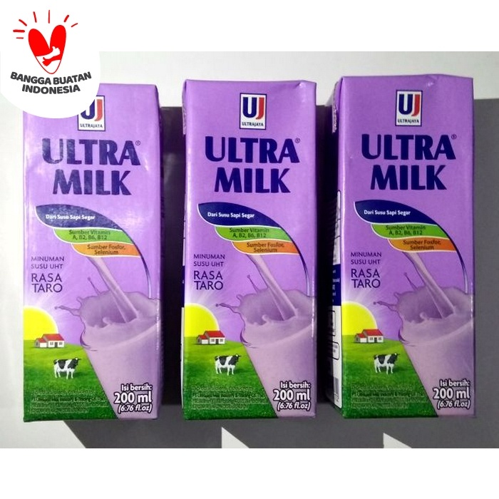 

Ee541F10 Susu Ultra Milk (Uht) Susu Ultra 200 Ml Ultra Taro 6dd