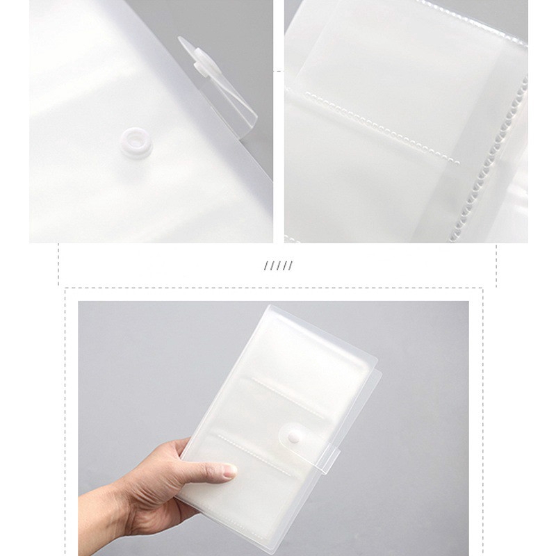 240 Slots Photocards Lomo Cards Holder Case Organizer Clear Name ID Credit Card Book Keeper