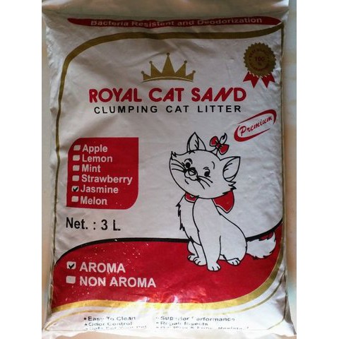 ROYAL Cat Sand Premium Pasir Wangi Gumpal 3 Litter