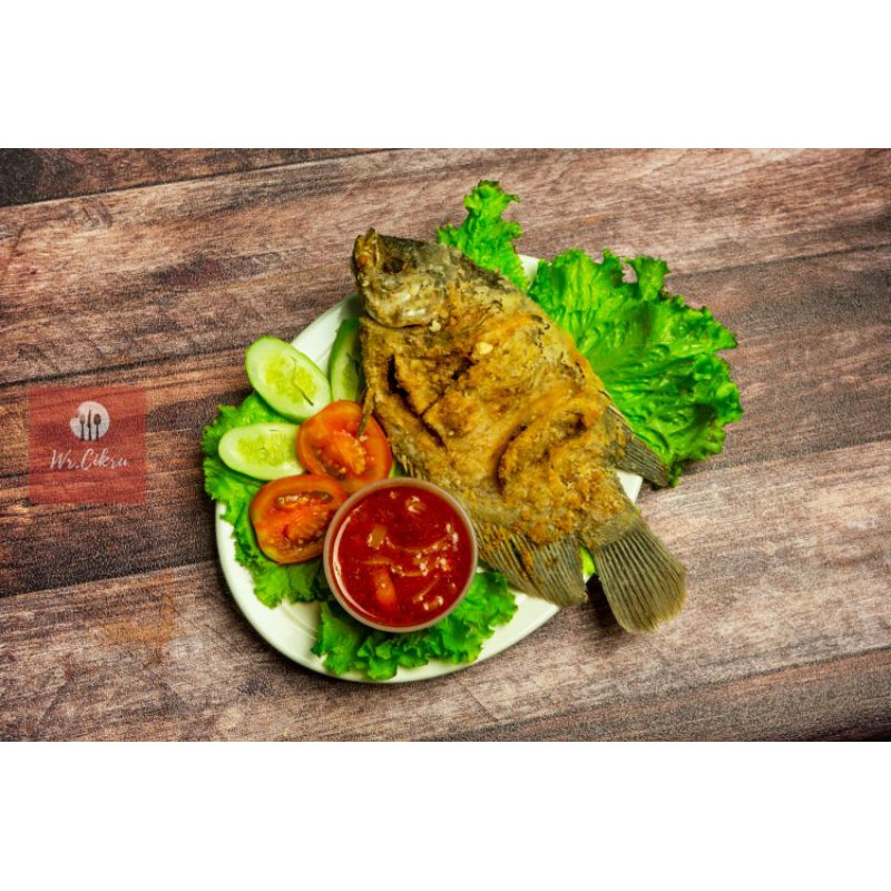 

gurame goreng crispy varian saos