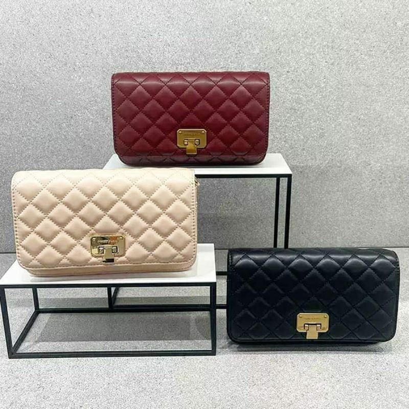 10.10 SALE | CK Quilted Flip-lock Clutch
