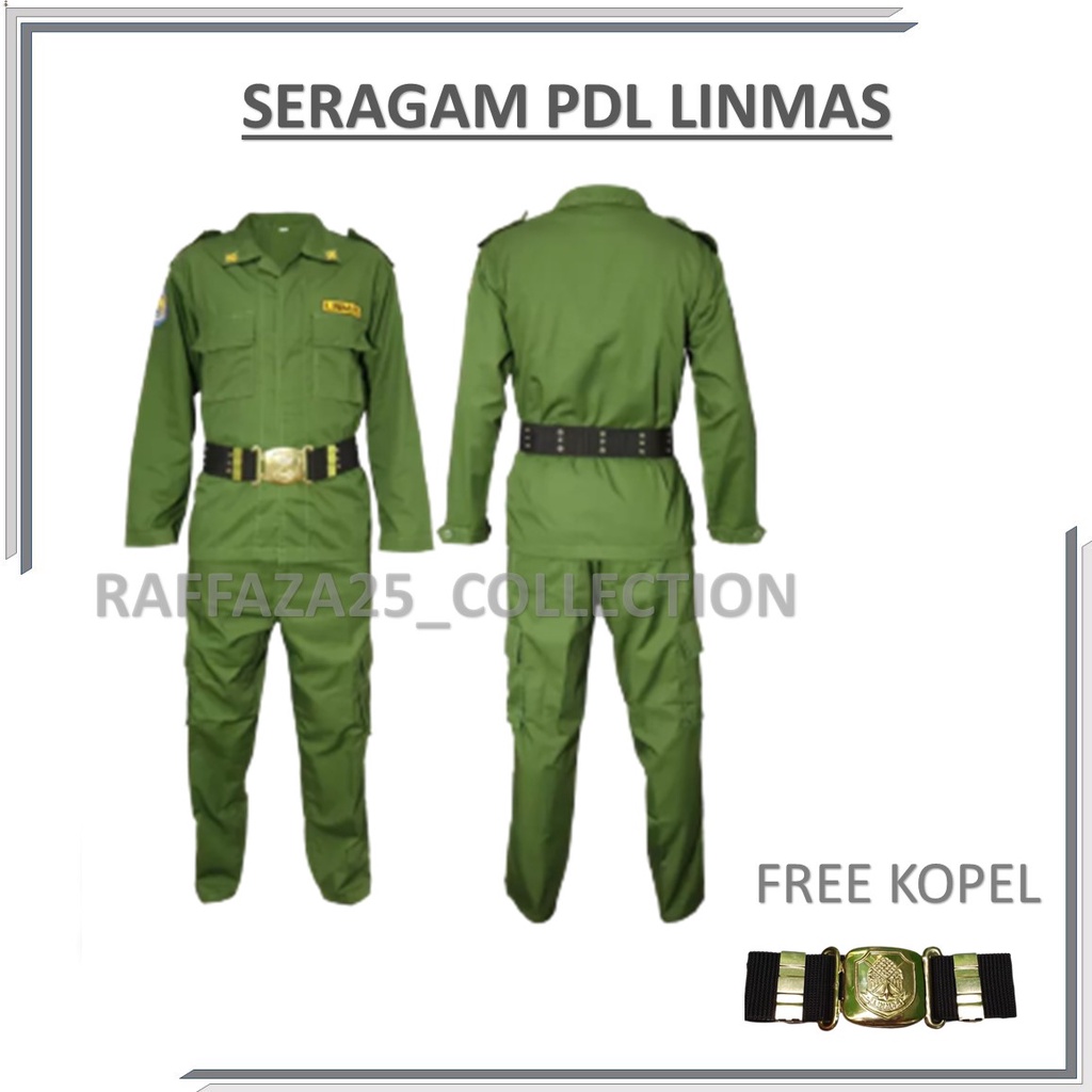 seragam pdl linmas terbaru lengkap  hijau terbaru baju hansip pdl linmas