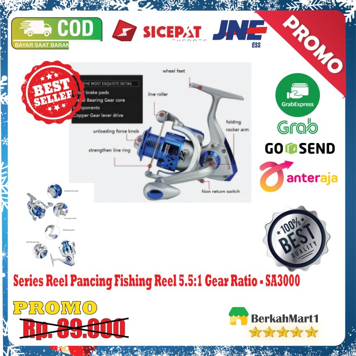 Reel Pancing Debao CS3000 Fishing Spinning Reel 8 Ball Bearing