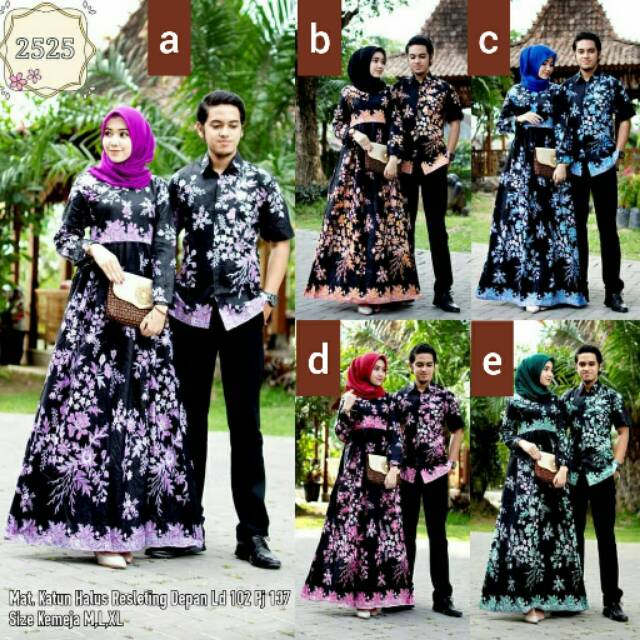 WOU BATIK COUPLE SHOFIA ESTETIKA BROKAT - Couple Modern Batik couple Sarimbit Brokat Kebaya