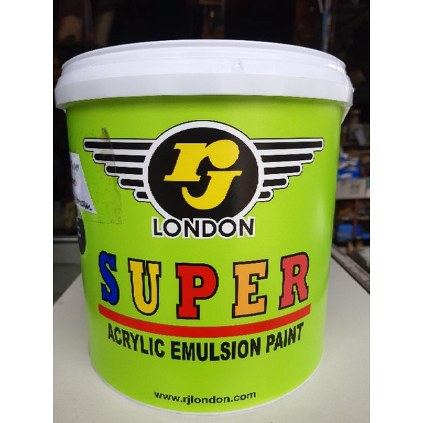 Jual cat tembok super rj london 5 kg (interior & eksterior)/ cat air