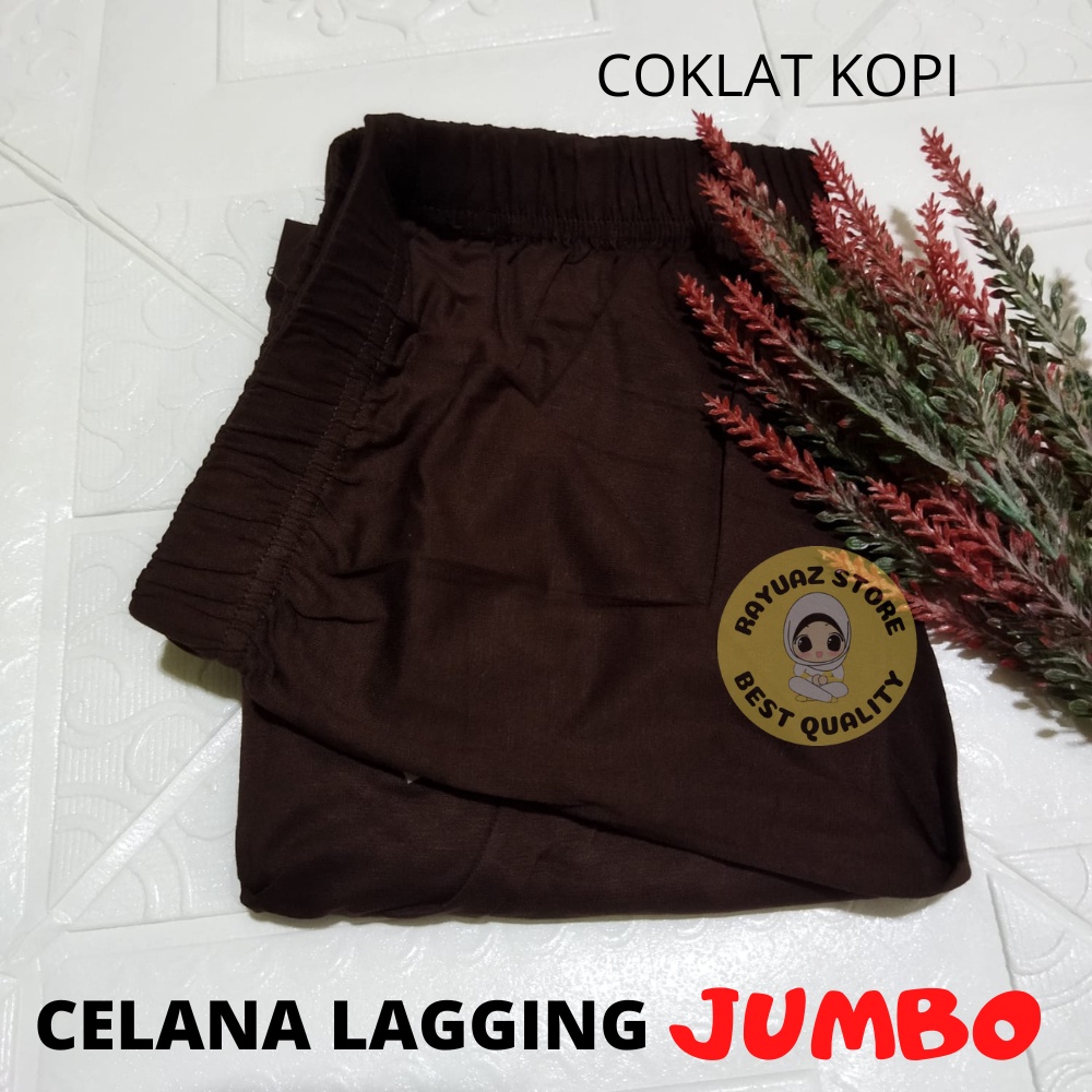 Celana Lagging Panjang Jumbo Wanita Dewasa Bahan Rayon Super