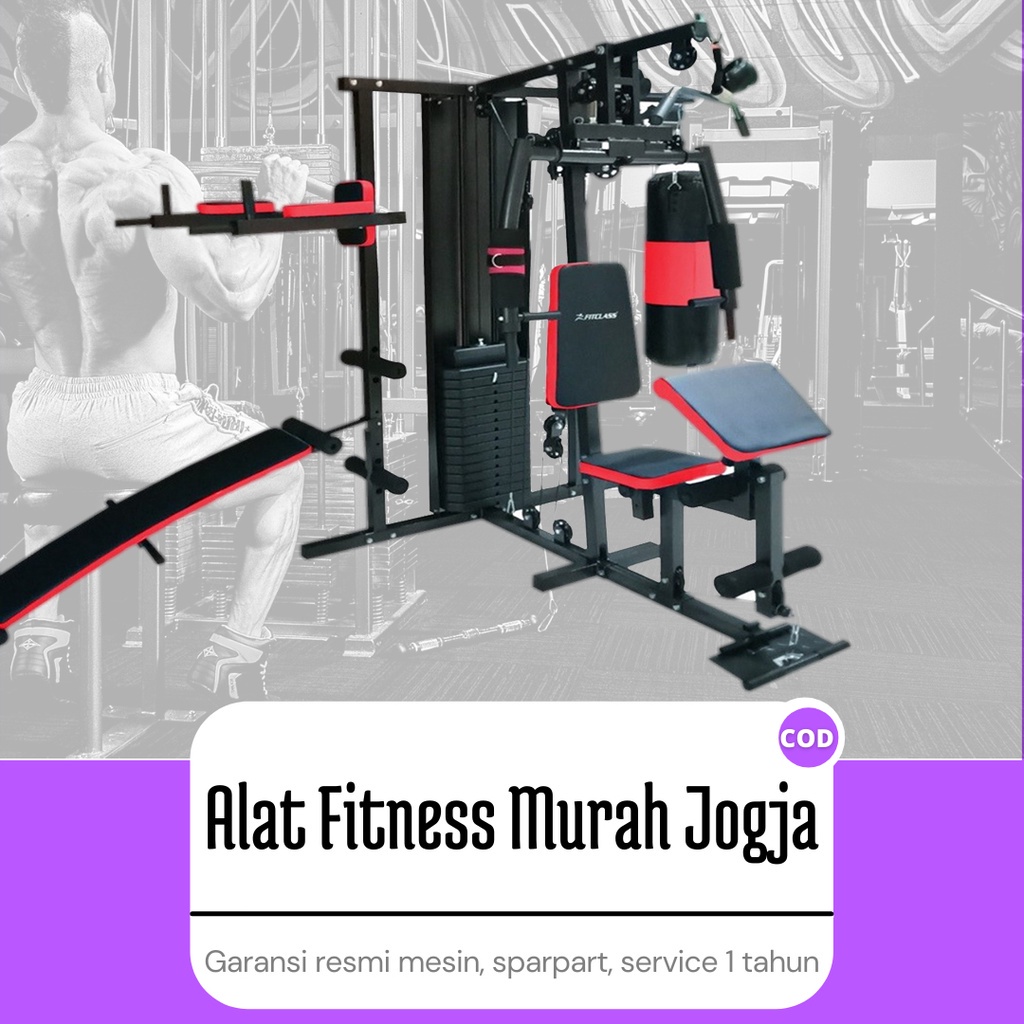 Jual Alat Fitness Home Gym 3 Sisi Samsak Jogja beban 75kg Shopee