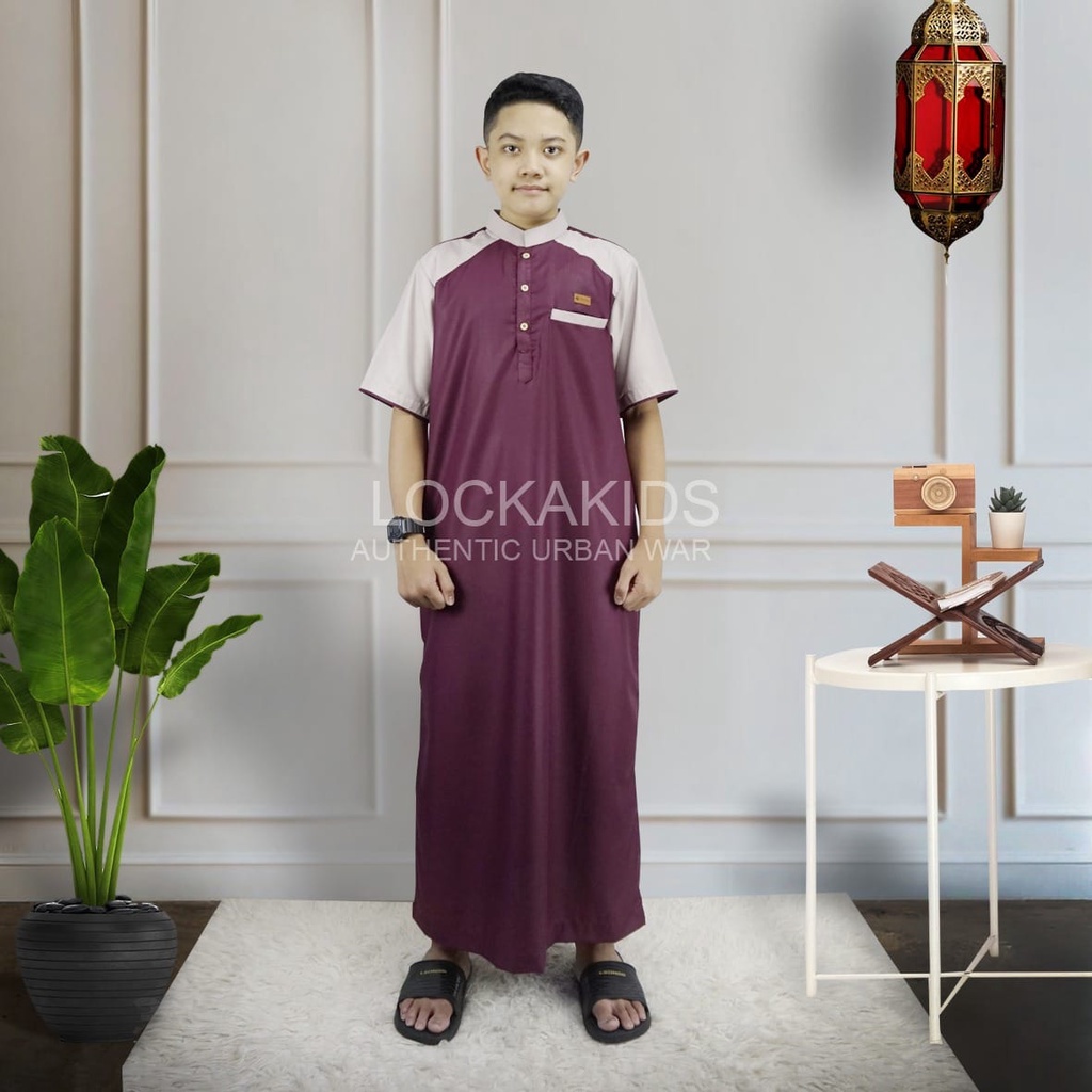 GAMIS SAFA /JUBAH JUNIOR USIA 8-16 TAHUN PREMIUM QUALITY BY HAYBE