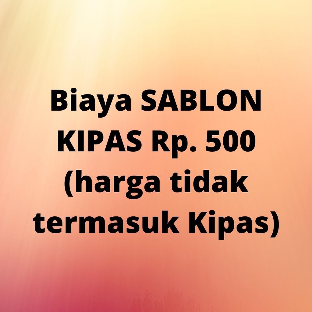 Souvenir Pernikahan - Biaya sablon nama untuk kipas