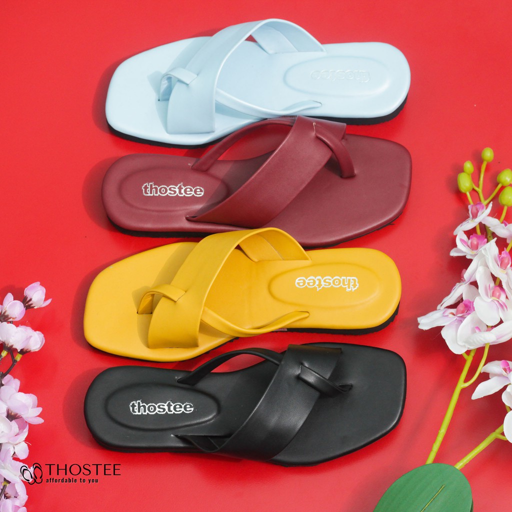 sandalku Sandal Kulit Wanita Tali Karet Silang Balancing sandalku.