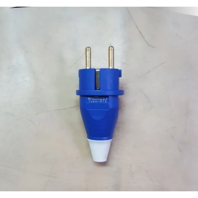 Fort CEE Steker 2 pin 2 pole industrial Plug 16A 16 ampere type 012 BIRU