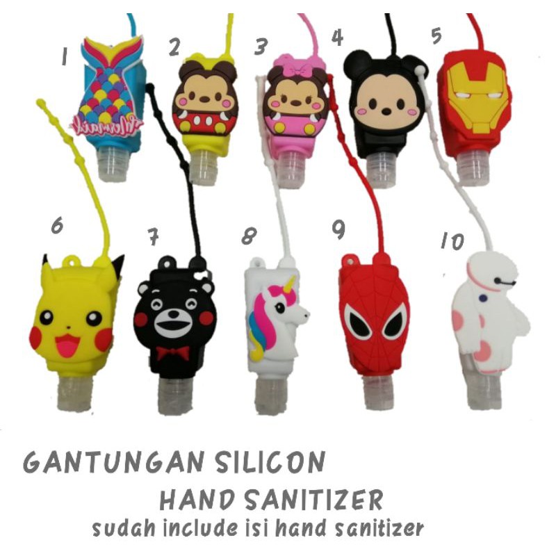 Gantungan Handsanitizer Karakter Dengan Isi 50ml