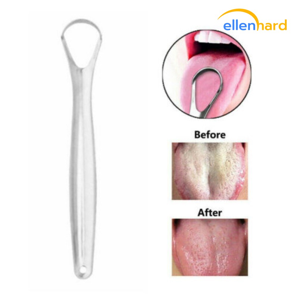 Sikat Pembersih Lidah Dewasa Bahan Stainless Steel Tongue Scraper