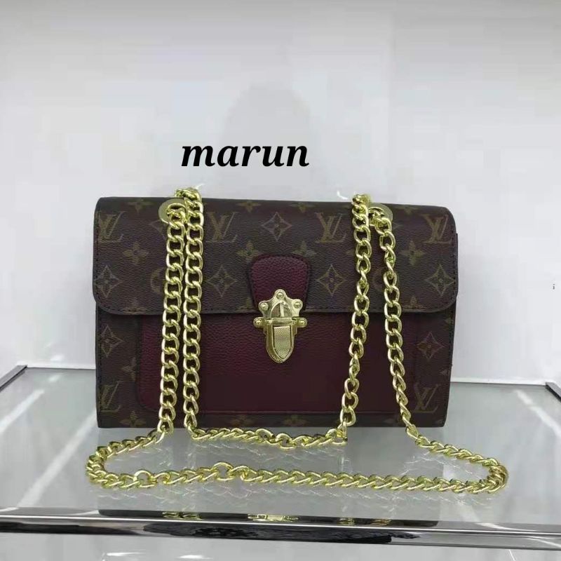 Tas lv victorine / tas selempang lv import / tas lv wanita uk 26x16x10