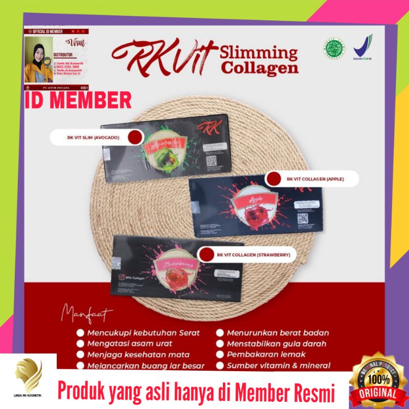 [BPOM ✔]❗RK VIT SLIMMING DAN KOLAGEN MINUMAN HERBAL UNTUK MENURUNKAN BERAT BADAN ORIGINAL 100 % AMPU