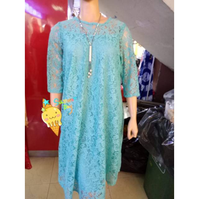 DRESS BABY DOLL FULL BROKAT