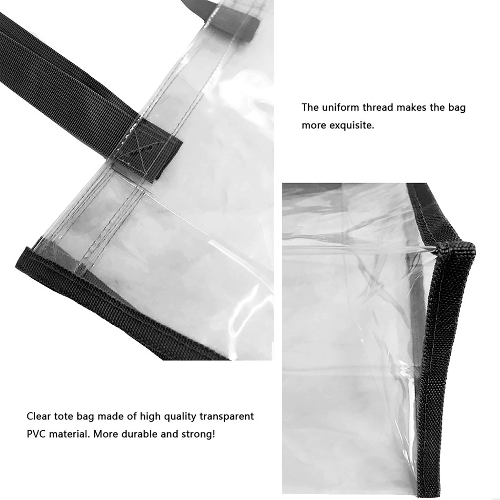 Tas Tote Bag Wanita Import Premium Mika Bening Super Transparan Kapasitas Besar Berbagai Berbagai Warna