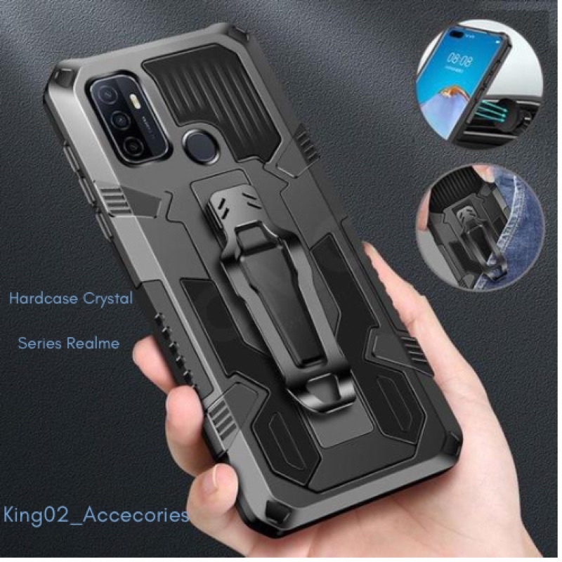 Hardcase Realme C35 Realme C1 Realme C2 Realme C3 Realme C11 Realme C12 Realme C15 Realme C20 Realme C21 Realme C21y Realme C20a Realme C25 Realme C25s Realme C25y Realme C31 Casing Soft Case Silikon Tranformer Kickstanding