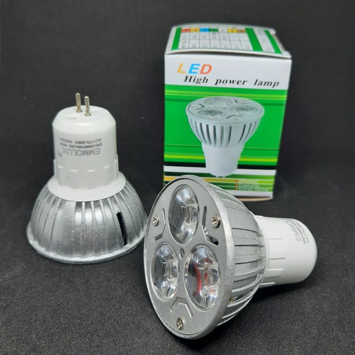 mr16 bohlam led lampu sorot 3 watt - warmwhite