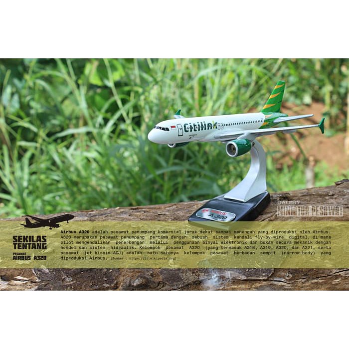 Miniatur Pesawat Airbus A320 (Citilink)MPST_760