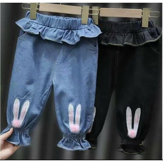 JOGER BUNNY JEANS JOGER ANAK PEREMPUAN 2-4 th Celana Panjang Anak