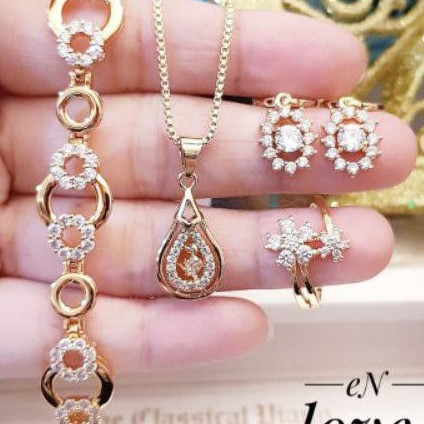 Xuping set perhiasan lapis emas 24k 2707l