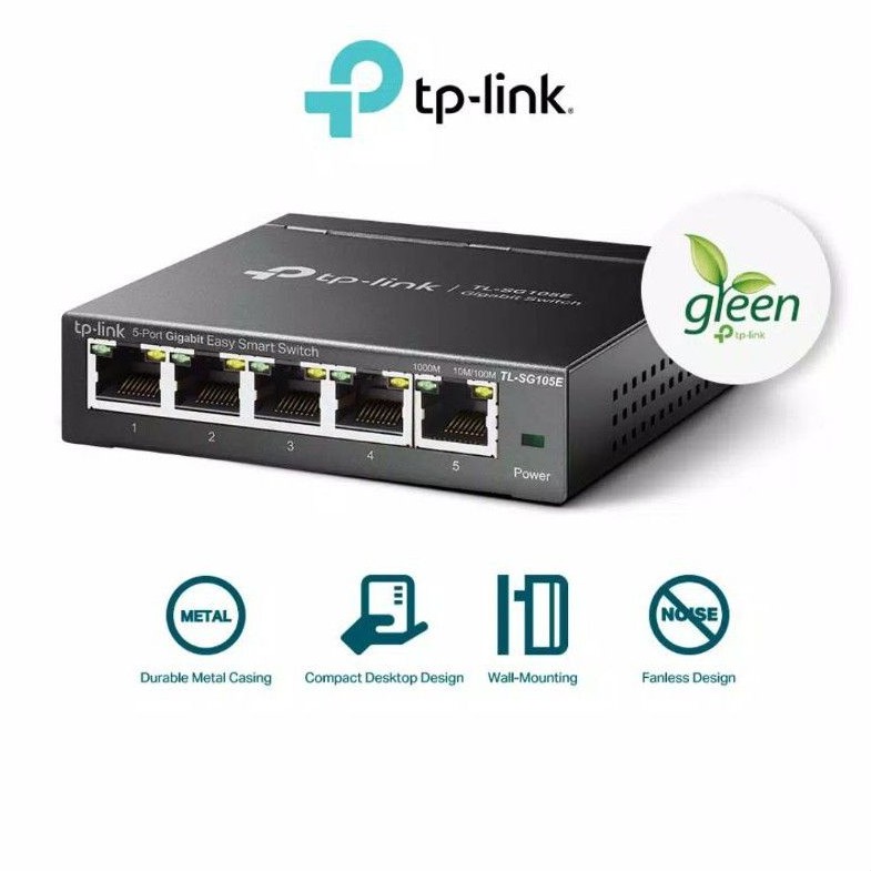 Switch hub TP-LINK TL-SG105E gigabit 10/100/1000 Mbps Original tplink SG 105E gigabit TP-LINK Hub Ga