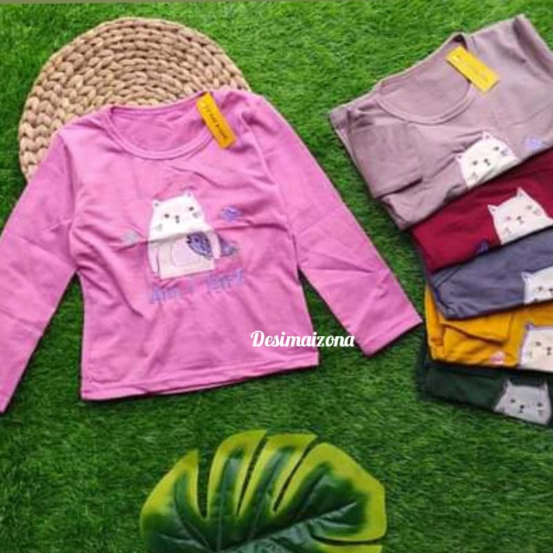 Kaos Anak Panjang, size S,  1 - 2  th tahun.