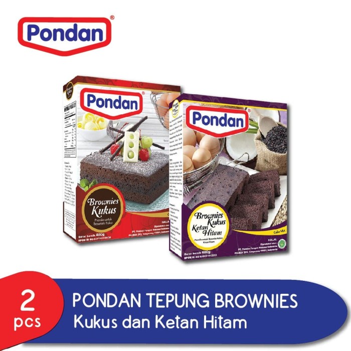 

Ds11D0 Pondan Brownies Kukus 400G & Brownies Ketan Hitam 400G G6040B