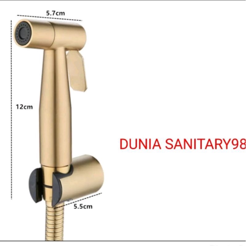 PROMO!! Jet Shower GOLD stainless SUS 304 Toilet shower Bidet warna emas