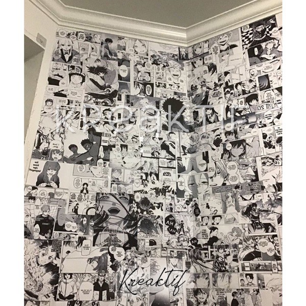 (16PCS) Poster Anime Manga Wall Decor Panel Komik - One Piece Jujutsu Kaisen Black Clover Haikyuu Attack on Titan Demon Slayer Naruto Boruto Tokyo Revengers Shingeki no Kyojin Kimetsu no Yaiba (A6,A5,A4,A3)-3