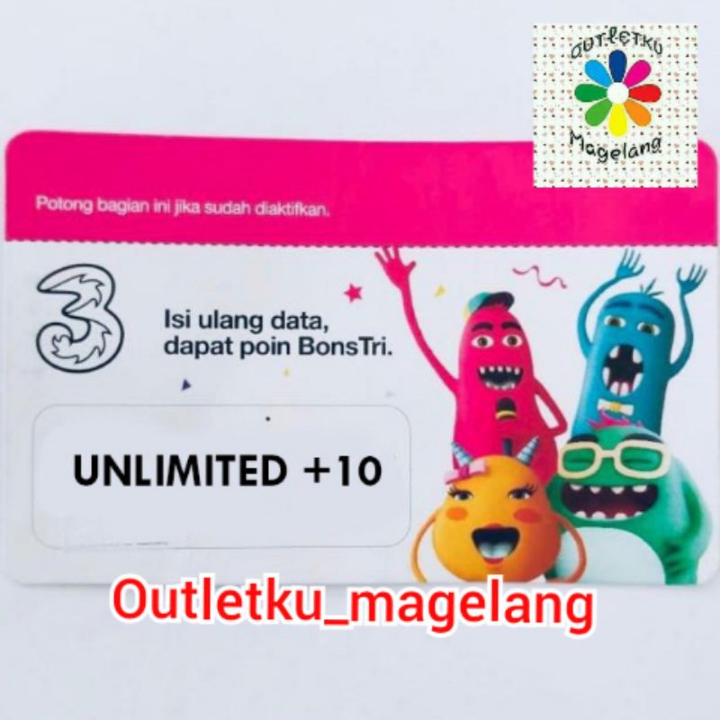 VOUCHER  TRI 10 GB UNLIMITED