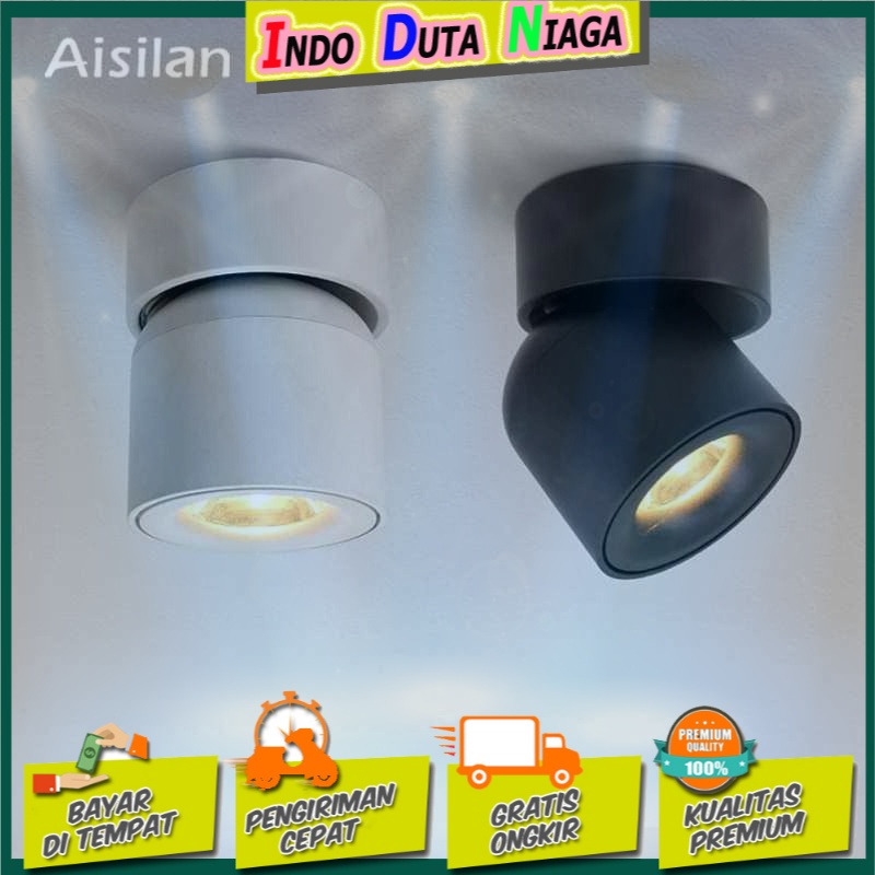 Aisilan Lampu LED Spotlight Nordic Adjustable Angle 7W 4000K - MSD52