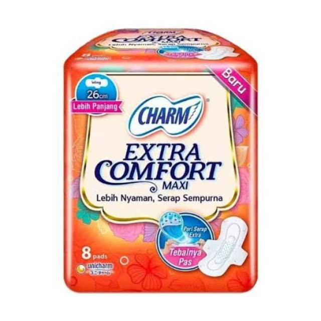 Charm Extra Comfort Maxi Wing 8pads