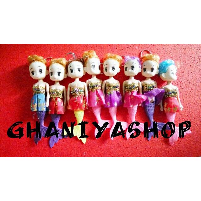 MAINAN GANTUNGAN KUNCI MERMAID BONEKA BARBIE PUTRI DUYUNG
