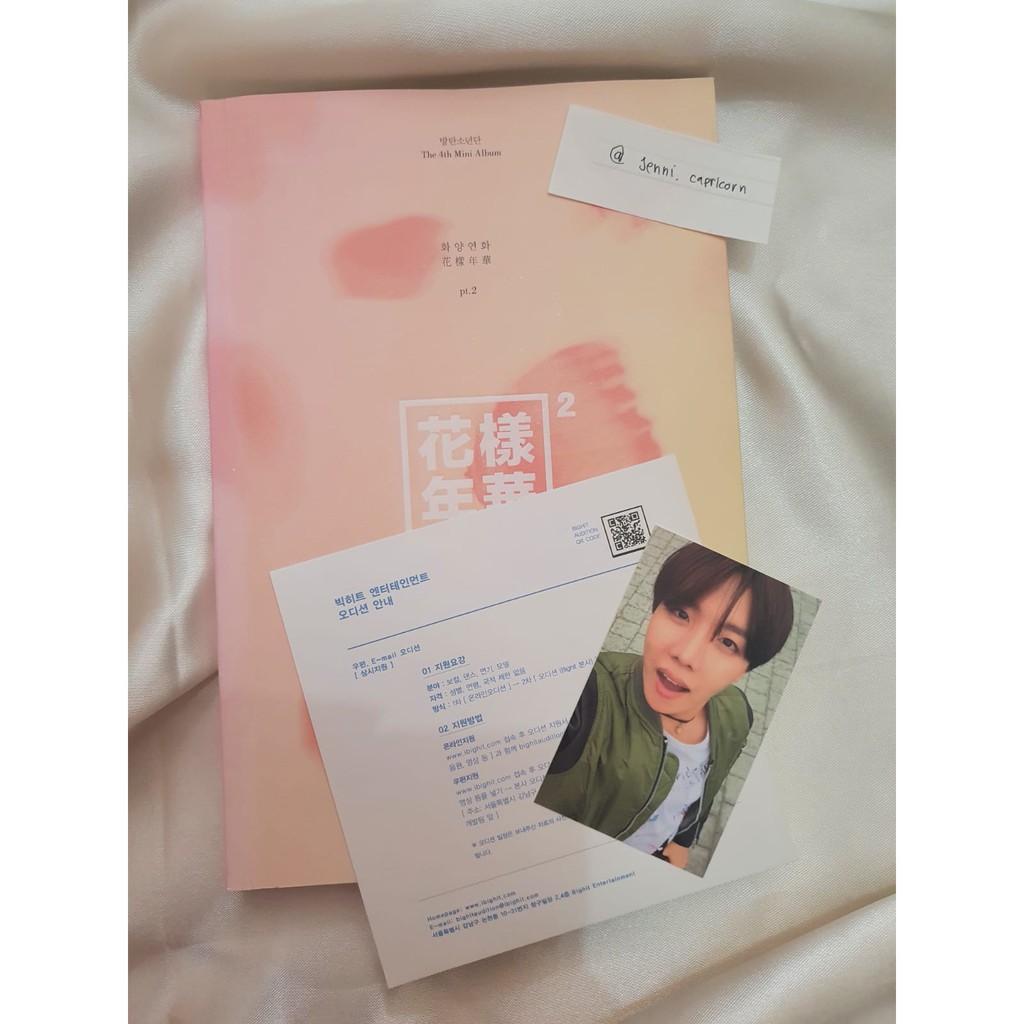 BTS HYYH Pt.2 Pink.ver + PC J-hope
