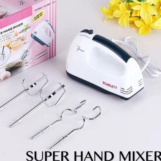 ♛ SCARLETT HAND MIXER Mixer Tangan Elektrik HE-133 ➥